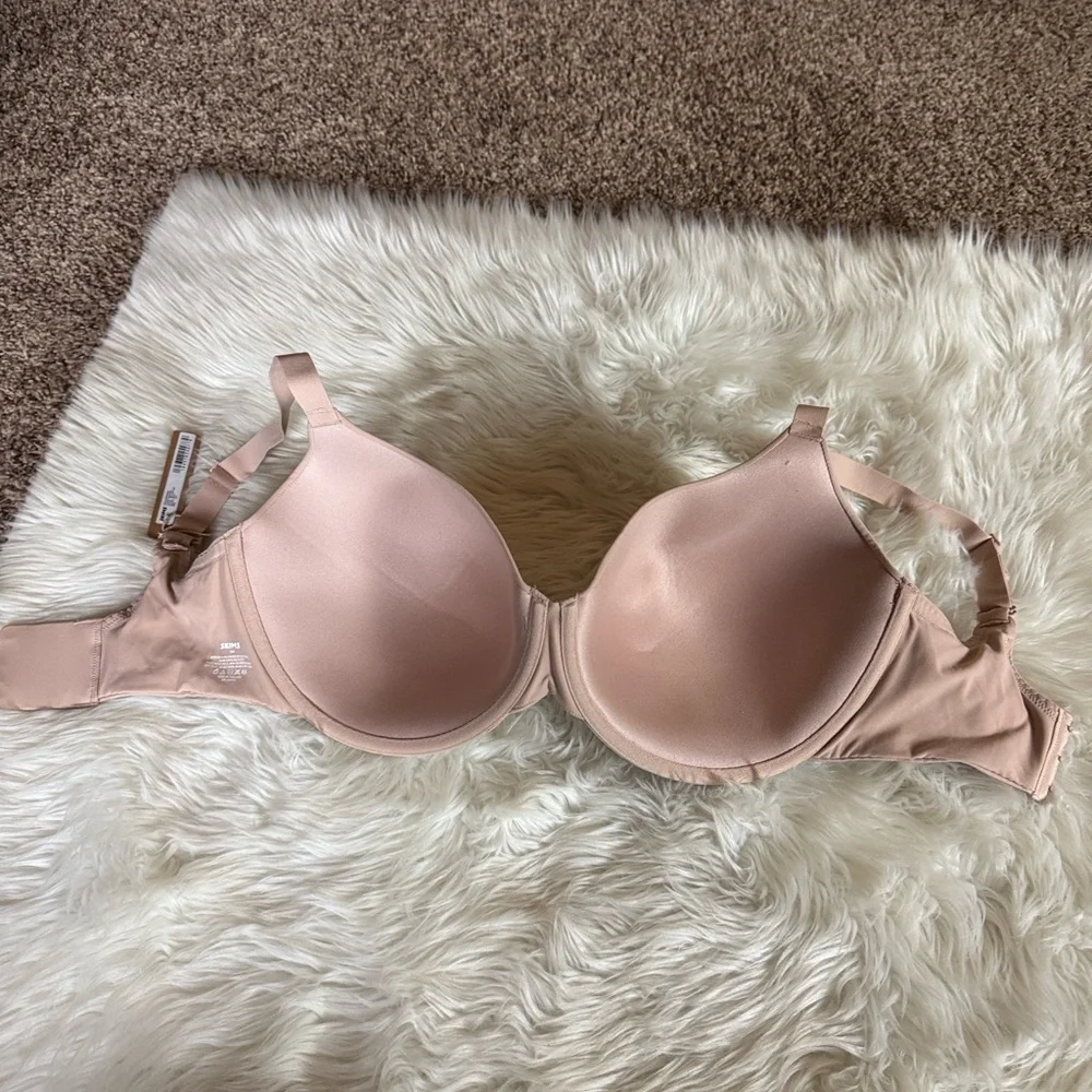 Skims Fits Everybody t-shirt Demi bra Mica color Size 34H New with tag - Picture 8 of 12